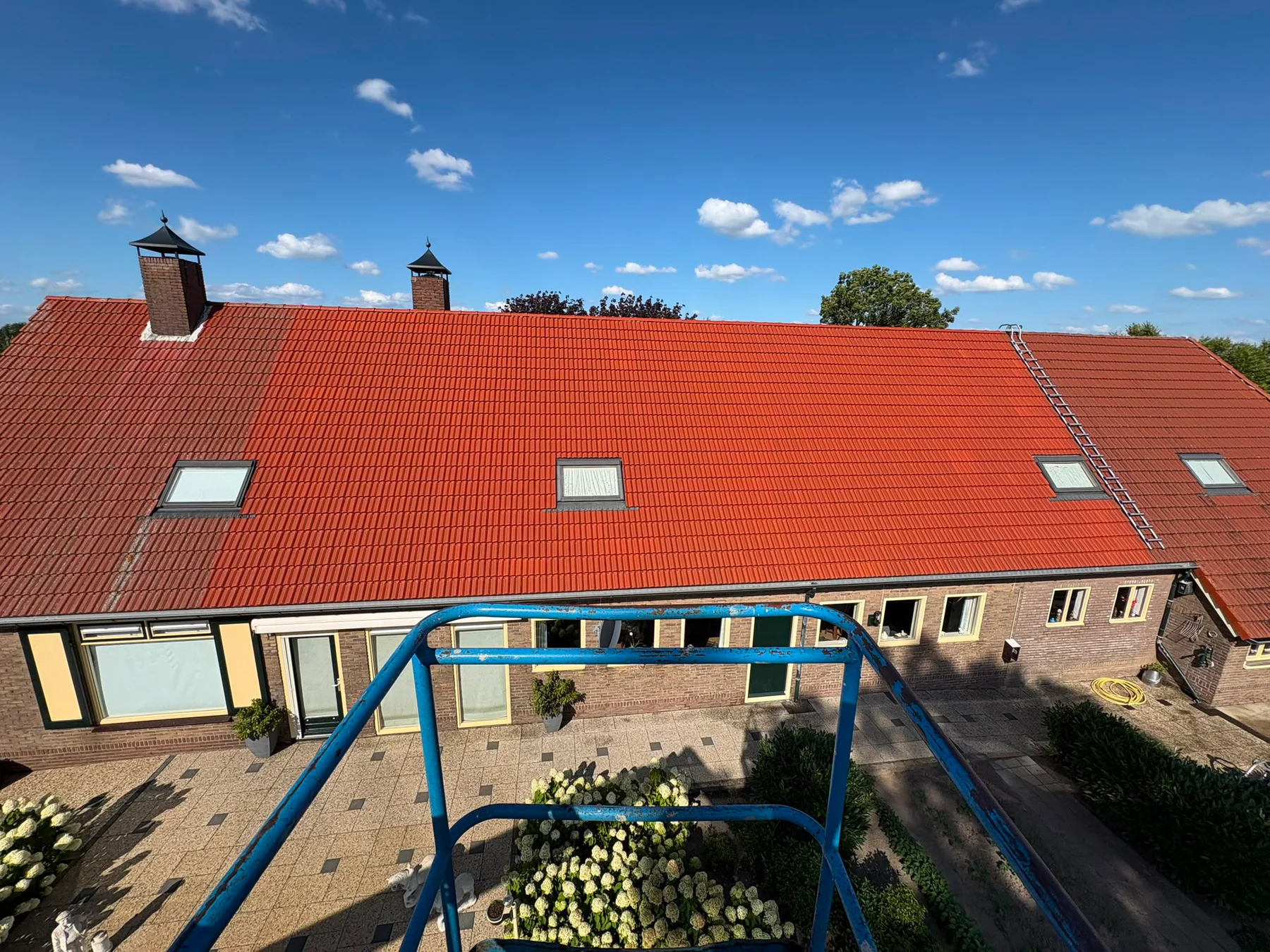 Pannendak na reiniging